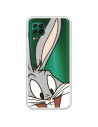 Coque pour Huawei P40 Lite Officielle de Warner Bros Bugs Bunny Silhouette Transparente - Looney Tunes