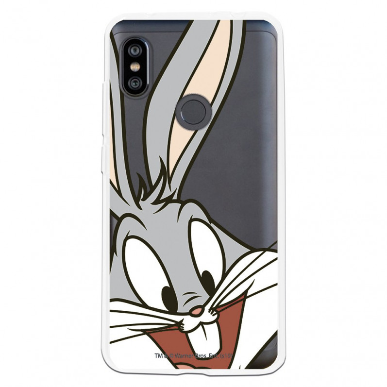 Coque Officielle Warner Bros Bugs Bunny Transparente pour Xiaomi Redmi Note 6 - Looney Tunes