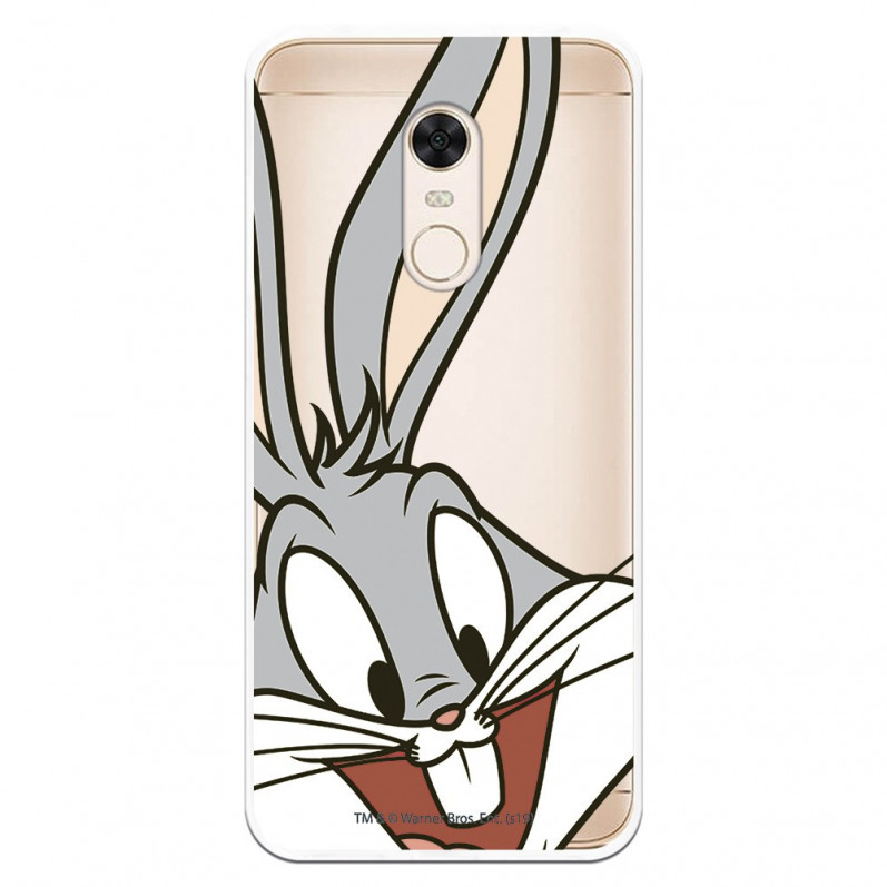 Coque Officielle Warner Bros Bugs Bunny Transparente pour Xiaomi Redmi 5 Plus - Looney Tunes