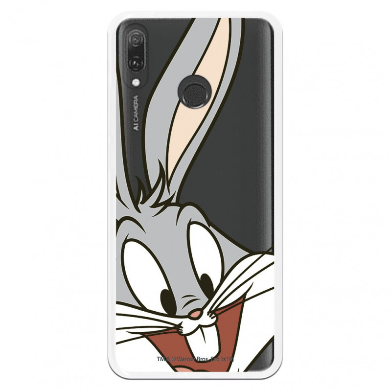 Coque Officielle Warner Bros Bugs Bunny Transparente pour Huawei Y9 2019 - Looney Tunes