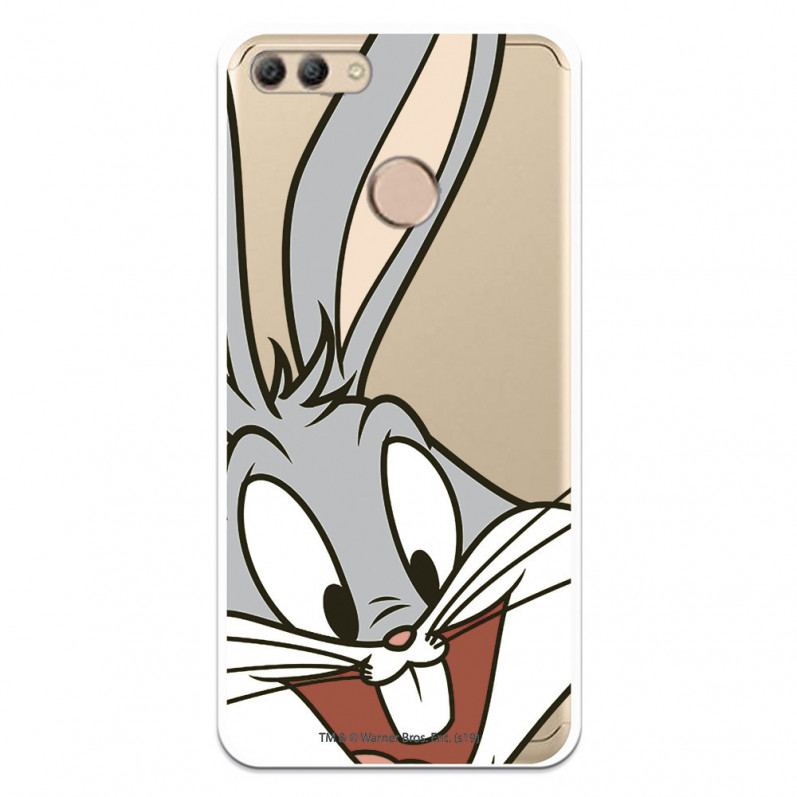 Coque Officielle Warner Bros Bugs Bunny Transparente pour Huawei Y9 2018 - Looney Tunes