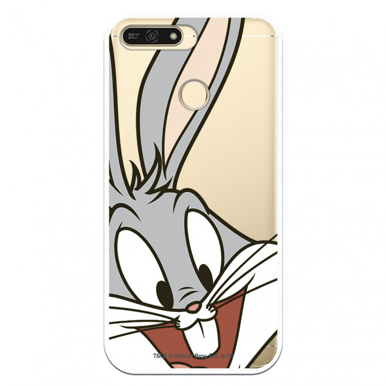 Coque Officielle Warner Bros Bugs Bunny Transparente pour Huawei Y6 2018 - Looney Tunes