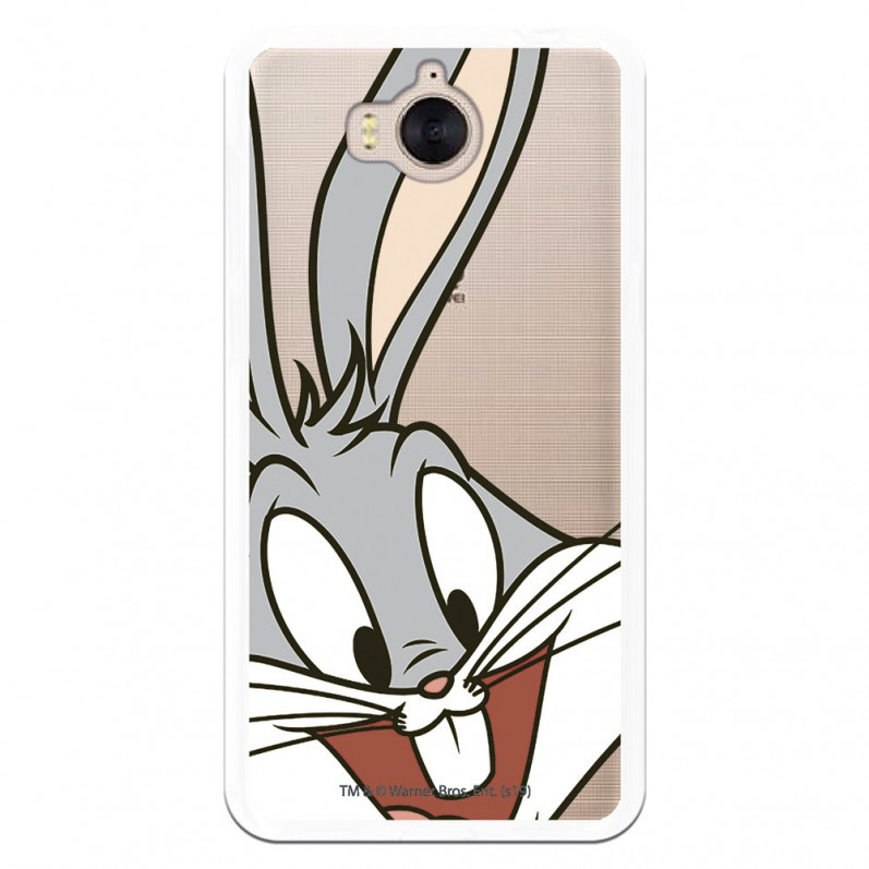 Coque Officielle Warner Bros Bugs Bunny Transparente pour Huawei Y6 2017 - Looney Tunes