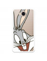 Coque Officielle Warner Bros Bugs Bunny Transparente pour Huawei Y6 2017 - Looney Tunes