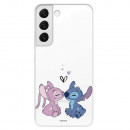 Coque pour Samsung Galaxy S22 Plus Disney Officiel Angel & Stitch Bisou - Lilo & Stitch