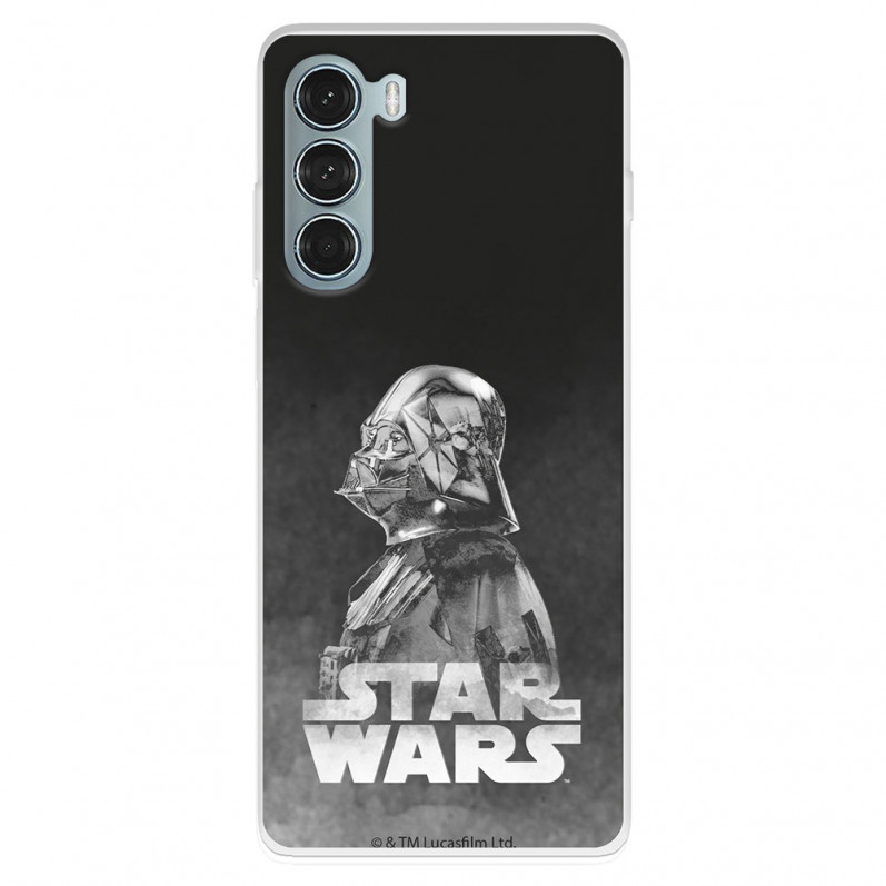 Funda para Motorola Moto G200 5G Oficial de Star Wars Darth Vader Fondo negro - Star Wars