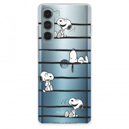 Funda para Oppo A98 5G Oficial de Peanuts Snoopy rayas - Snoopy