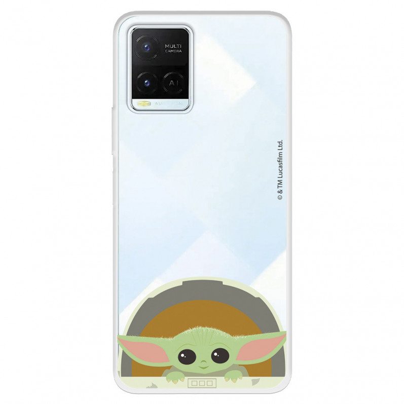 Funda para Vivo Y33s Oficial de Star Wars Baby Yoda Sonrisas - The Mandalorian