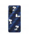 Funda para TCL 205 Oficial de Peanuts Snoopy rayas - Snoopy