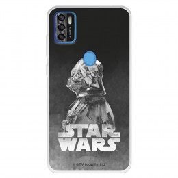 Funda para ZTE Blade A31 Oficial de Star Wars Darth Vader Fondo negro - Star Wars