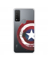 Funda para TCL 20R 5G Oficial de Marvel Capitán América Escudo Transparente - Marvel