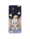 Funda para Oppo Find X5 Lite Oficial de Disney Dumbo Silueta Transparente - Dumbo