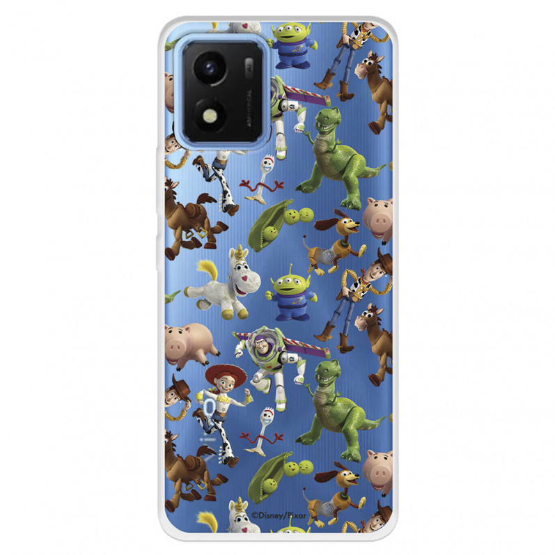 Funda para Vivo Y01 Oficial de Disney Muñecos Toy Story Siluetas - Toy Story