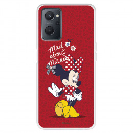 Funda para OPPO A76 Oficial de Disney Minnie Mad About - Clásicos Disney