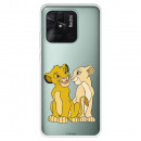 Funda para Xiaomi Redmi 10C Oficial de Disney Simba y Nala Silueta - El Rey León