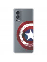 Funda para OnePlus Nord CE 2 Oficial de Marvel Capitán América Escudo Transparente - Marvel