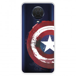 Funda para Nokia G10 Oficial de Marvel Capitán América Escudo Transparente - Marvel