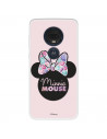 Funda para Motorola Moto G7 Oficial de Disney Minnie Pink Shadow - Clásicos Disney