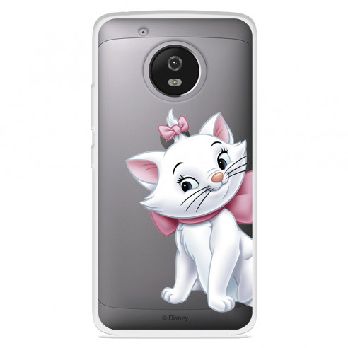 Funda para Motorola Moto G5 Oficial de Disney Marie Silueta - Los Aristogatos