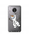 Funda para Motorola Moto G5 Oficial de Disney Olaf Transparente - Frozen