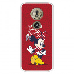 Funda para Motorola Moto G6 Play Oficial de Disney Minnie Mad About - Clásicos Disney