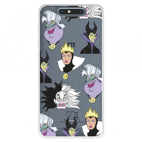 Funda para ZTE Blade V8 Oficial de Disney Villanas Patrón - Villanas Disney