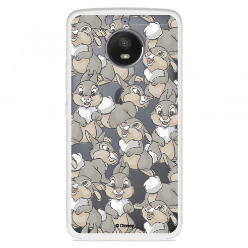 Funda para Motorola Moto E4 Oficial de Disney Tambor Patrones - Bambi