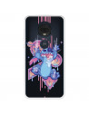 Funda para Motorola Moto G7 Plus Oficial de Disney Stitch Graffiti - Lilo & Stitch