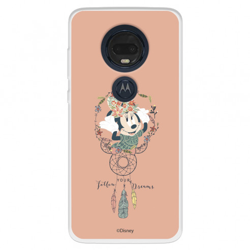 Funda para Motorola Moto G7 Plus Oficial de Disney Minnie Atrapasueños - Clásicos Disney