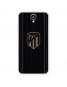 Funda para Huawei Y560 del Atlético de Madrid Escudo Dorado Fondo Negro  - Licencia Oficial Atlético de Madrid