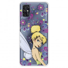 Funda para ZTE Blade V2020 Oficial de Disney Campanilla Flores - Peter Pan