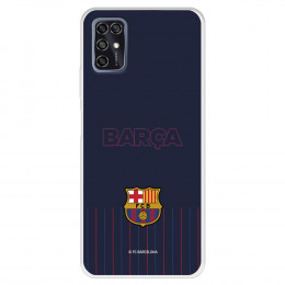 Funda para ZTE Blade V2020 del FC Barcelona Barsa Fondo Azul  - Licencia Oficial FC Barcelona