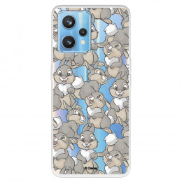 Funda para Realme 9 Pro+ Oficial de Disney Tambor Patrones - Bambi