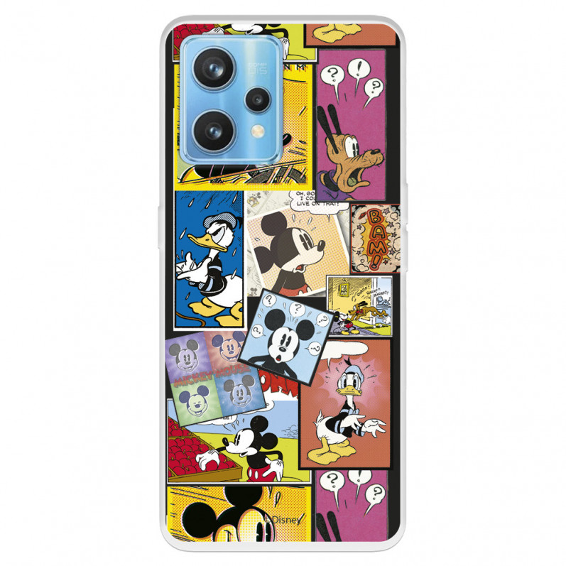 Funda para Realme 9 Pro+ Oficial de Disney Mickey Comic - Clásicos Disney