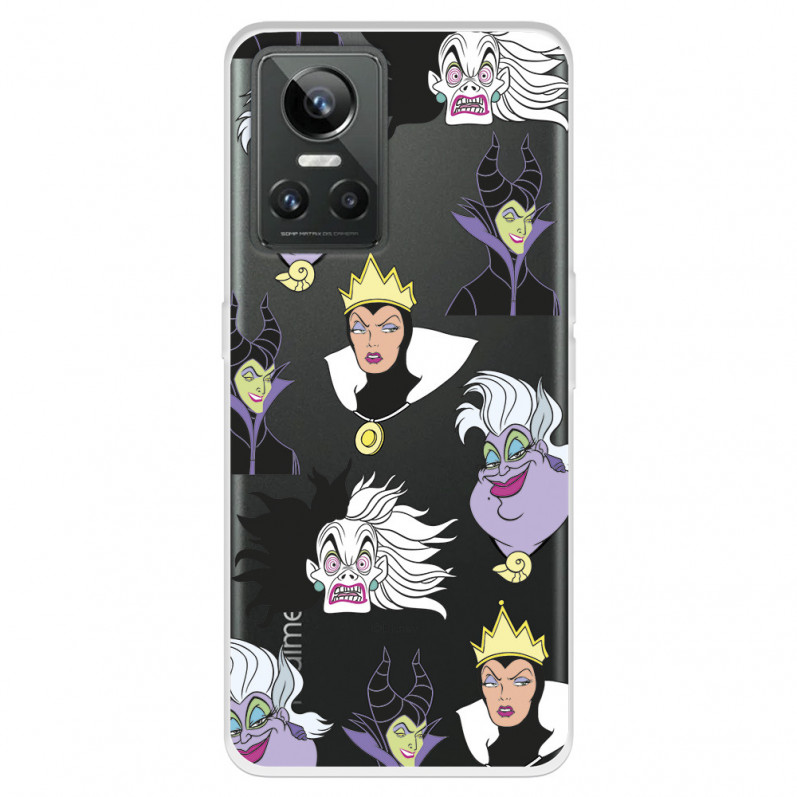 Funda para Realme GT Neo 3 Oficial de Disney Villanas Patrón - Villanas Disney