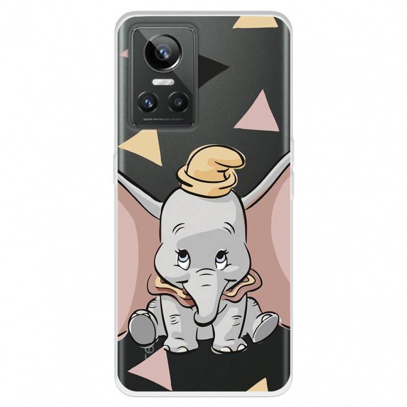 Funda para Realme GT Neo 3 Oficial de Disney Dumbo Silueta Transparente - Dumbo