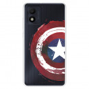 Funda para Alcatel 1B 2022 Oficial de Marvel Capitán América Escudo Transparente - Marvel