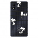 Funda para Alcatel 1B 2022 Oficial de Peanuts Snoopy rayas - Snoopy