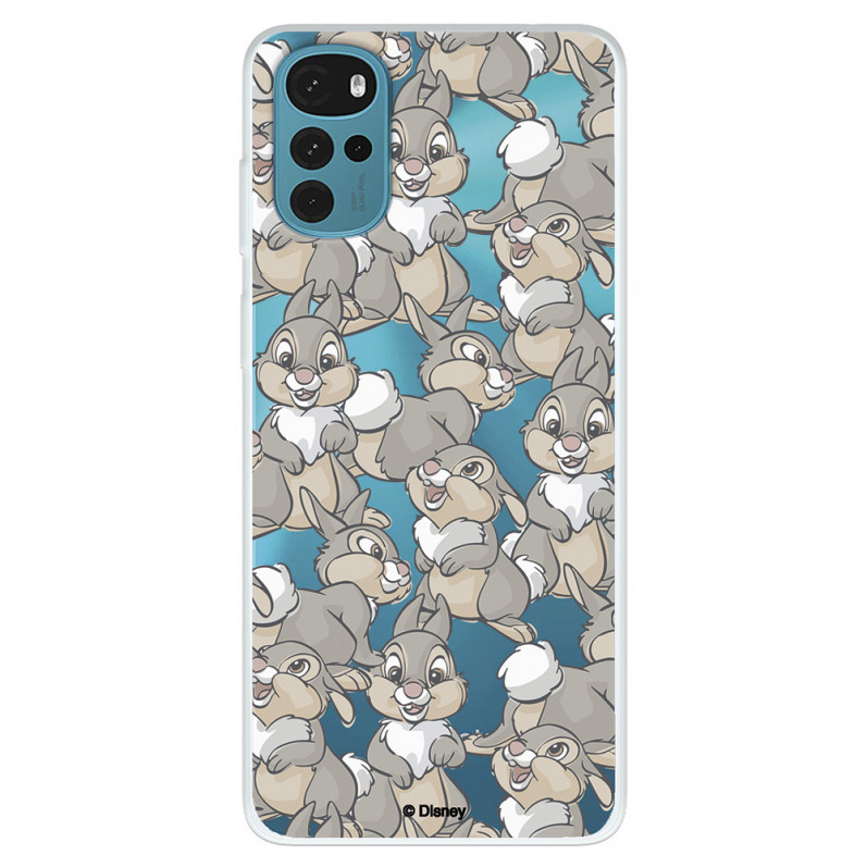 Funda para Motorola Moto G22 Oficial de Disney Tambor Patrones - Bambi