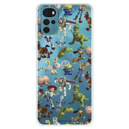 Funda para Motorola Moto G22 Oficial de Disney Muñecos Toy Story Siluetas - Toy Story