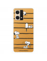 Funda para Oppo Reno 7 4G Oficial de Peanuts Snoopy rayas - Snoopy