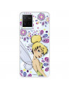 Funda para Vivo Y36s Oficial de Disney Campanilla Flores - Peter Pan