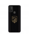 Funda para Motorola Moto G10 del Atlético de Madrid Escudo Dorado Fondo Negro  - Licencia Oficial Atlético de Madrid