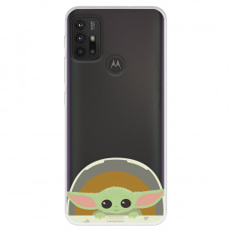 Funda para Motorola Moto G10 Oficial de Star Wars Baby Yoda Sonrisas - The Mandalorian