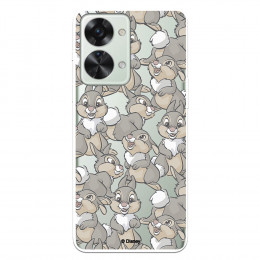 Funda para OnePlus Nord 2T 5G Oficial de Disney Tambor Patrones - Bambi