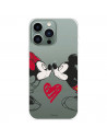 Funda para IPhone 14 Pro Max Oficial de Disney Mickey y Minnie Beso - Clásicos Disney