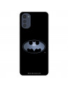 Funda para Motorola Moto E32 Oficial de DC Comics Batman Logo Transparente - DC Comics