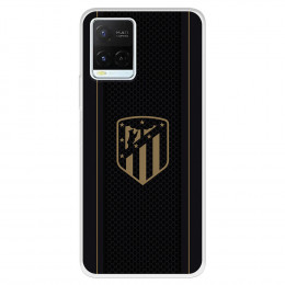 Funda para Vivo Y21 del Atlético de Madrid Escudo Dorado Fondo Negro  - Licencia Oficial Atlético de Madrid