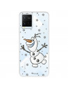 Funda para Vivo Y21 Oficial de Disney Olaf Transparente - Frozen