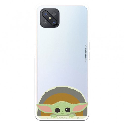 Funda para Oppo A92S Oficial de Star Wars Baby Yoda Sonrisas - The Mandalorian